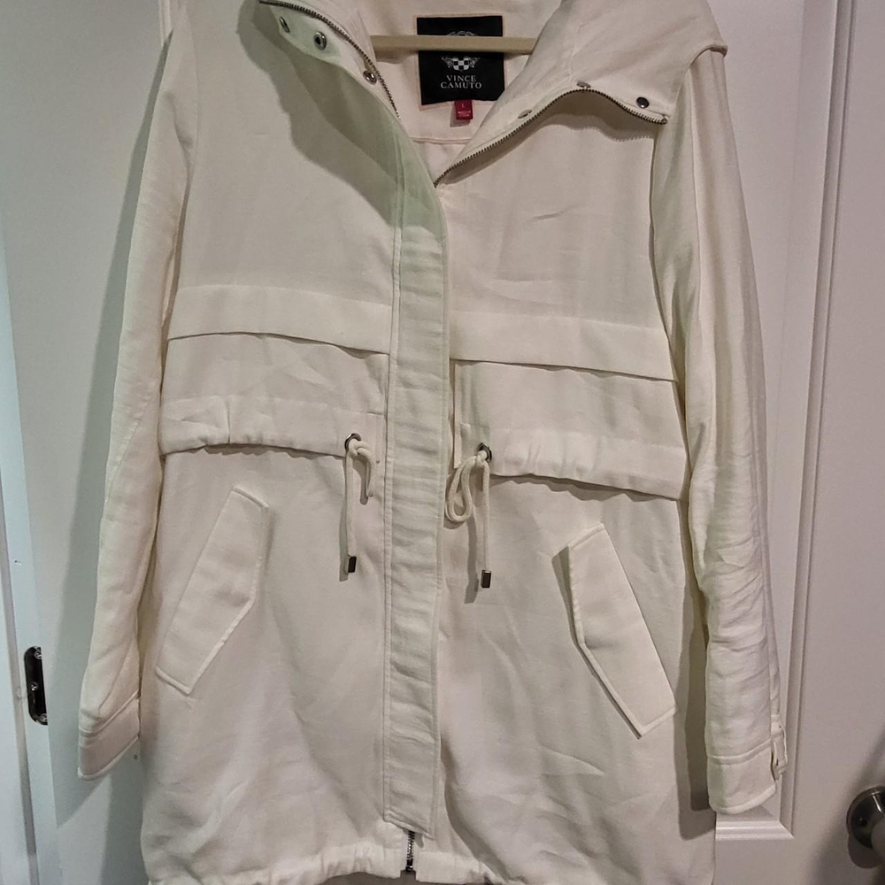Women's Cream Hooded Jacket